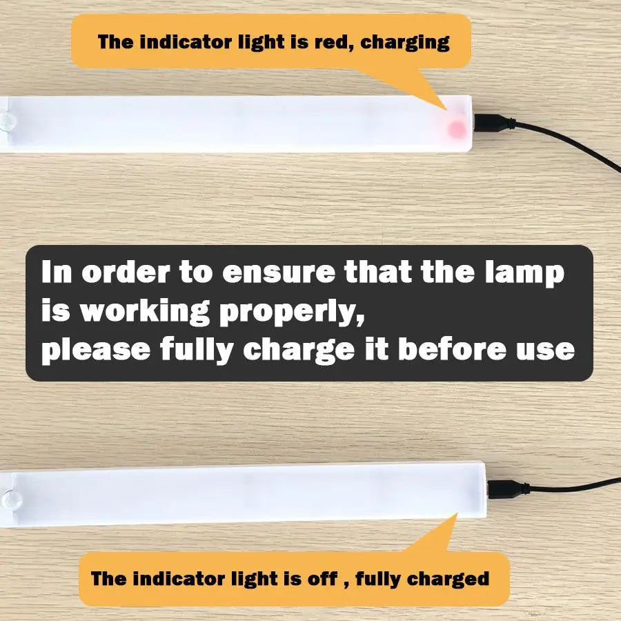 USB Rechargeable Motion Sensor LED Light, Motion Sensor Lamp, 1 Count LED Under-Cabinet Light, LED Motion-Activated Light for Kitchen, Living Room, Bedroom and Home Decor