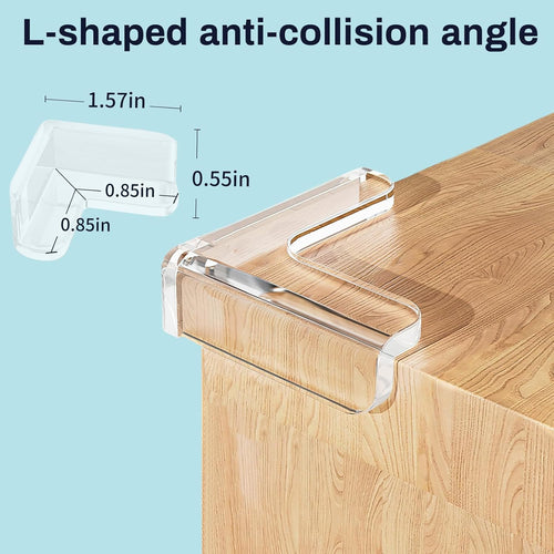 12 Pack Corner Protector, Table Protectors, Clear Furniture Edge Safety & Corner Guards Bumpers Cushion to Cover Table Edges & Sharp Furniture