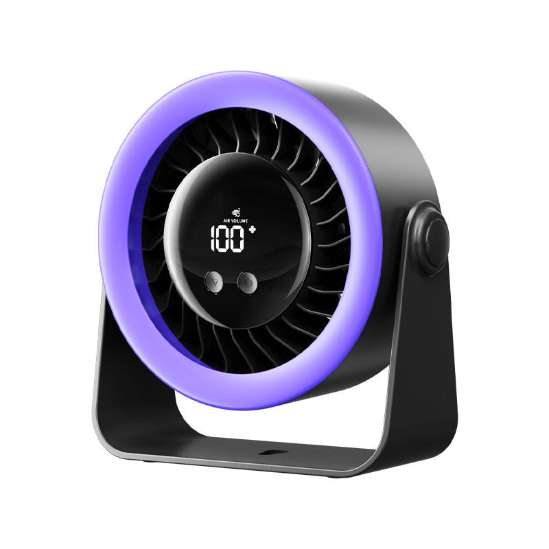 Portable USB Desk Fan with 360� Oscillation