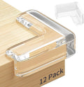 12 Pack Corner Protector, Table Protectors, Clear Furniture Edge Safety & Corner Guards Bumpers Cushion to Cover Table Edges & Sharp Furniture