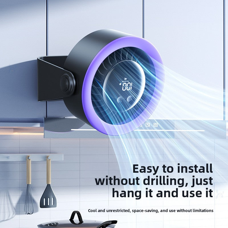 Portable USB Desk Fan with 360� Oscillation